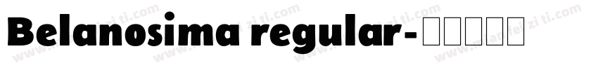 Belanosima regular字体转换